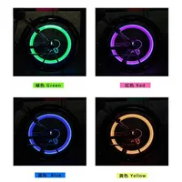 2PCS Bike Light LED Flash Wheel Tire Valve Cap Car Lights 4 Colors Tire Lamp For
