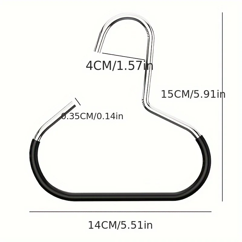 2pcs Clothes Accessories Hanger Cap Ties Belt Underwear Hook No Trace Non-slip Hat Rack Wardrobe Organizer Cap Ties Belt Storage 3