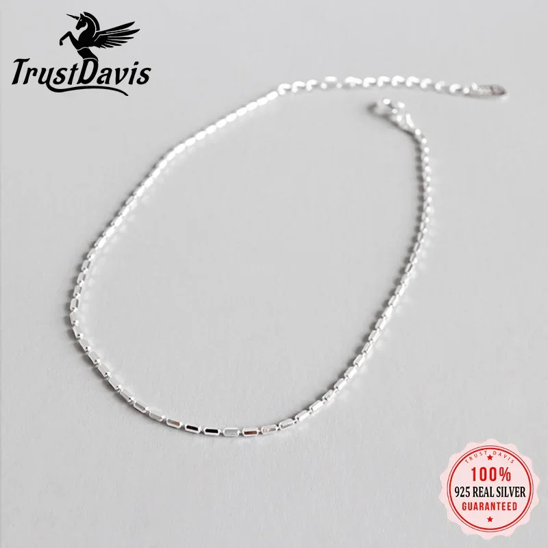 925 Solid Sterling Silver Fashion Women's Jewelry Chain Anklets 19.5cm anklet bracelets,silver anklets,ankle chain