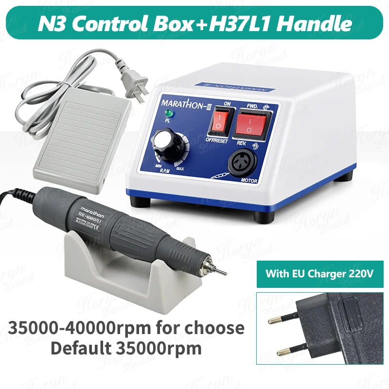 DENTAL LAB MICROMOTOR Type Marathon N8 Machine+45K RPM Handpiece unit