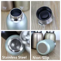 300ML Vacuum Flasks with Lifting Ring Lovely Stainless Steel Coffee Thermos Belly Cup Double-layer Portable Travel Water Bottle 6