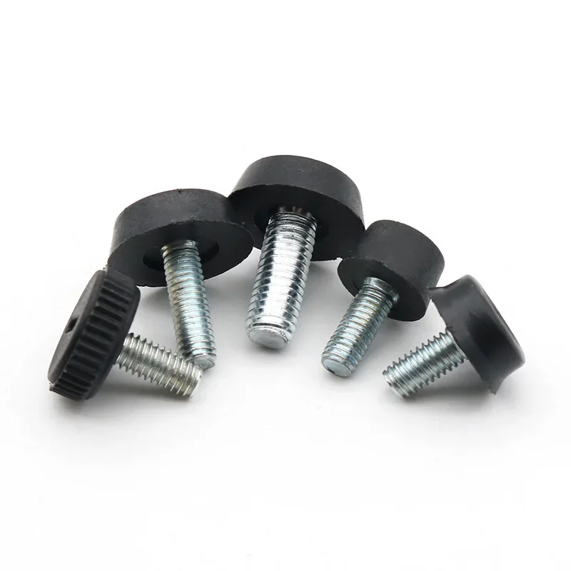 4pcs Black Plastic Furniture Adjustable Bolt Chair Feet Level Floor Protector Leg Pad M10 M8 M6 Adjustable Height Shelf Foot Mat