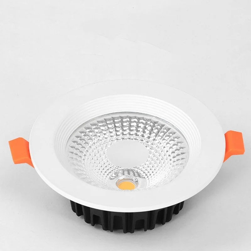 Led downlight, recessed ceiling spotlight, ceiling lamps Recessed Anti-glare LED COB Spotlight 7w 18W 24W Dimmable 110V 220V Ceiling Downlight 5W 7W 10W 12w for Foyer Study Shop lighting