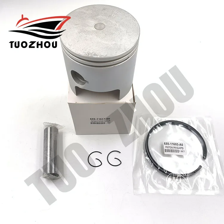 

688-11631 Piston Kit Std With Rings Replace For Yamaha Parsun 75/85HP 90HP 688-11631-02 696-11631-00 82MM boat motor