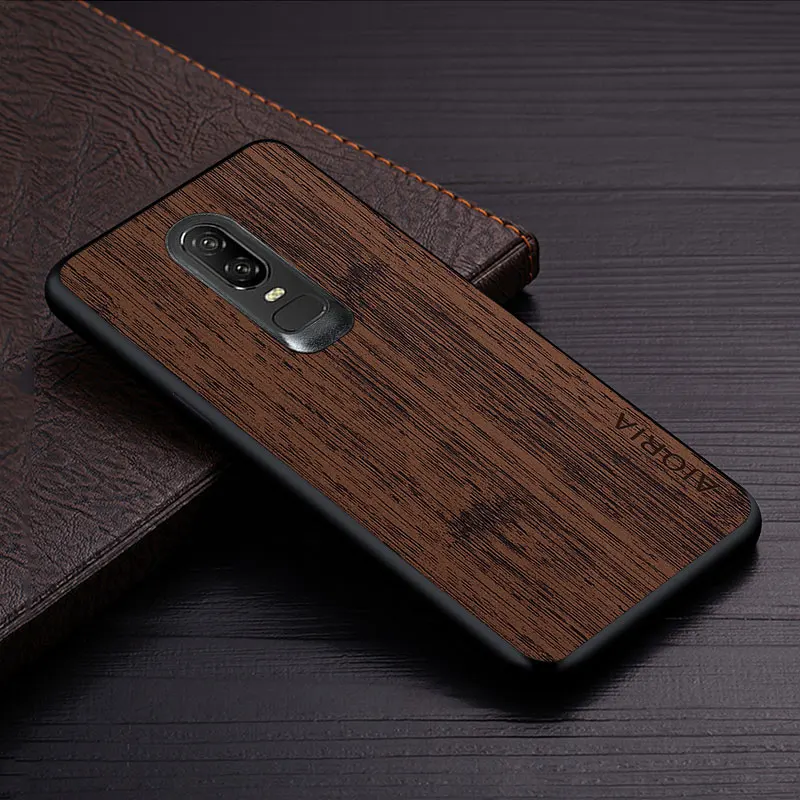 Luxurious Bamboo Wood Pattern Leather Phone Case Cover