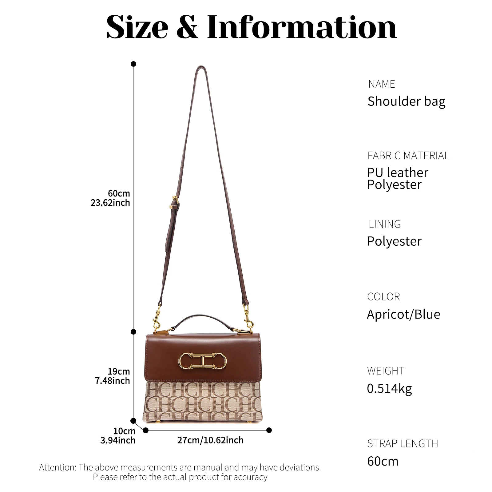حقيبة كتف نسائية كلاسيكية وعصرية متعددة الاستخداما...