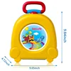 Travel Portable Kids Foldable Sink Kids Can Camp Bucket Cover Toilet Trainer Carries Outdoor Baby With Charming Cartoon 3