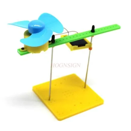 

physical Solar power generation experiment Wind leaf toy kit DIY model making Children's Palace assembly Handmade class