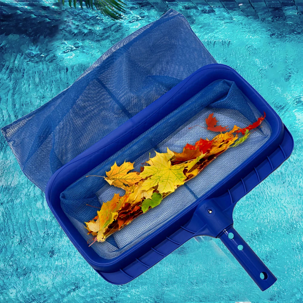 Swimming Pool Cleaning Net Professional Leaf Rake Deep Bag Large Capacity Thickened Frame Pool Leaf Skimmer Net Pool Clean Tool