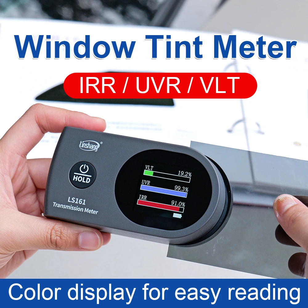 Window Tint Meter Upgrade solar film Transmission Meter 940nm 1400nm IR UV VLT Tint Film Tester LS161 LS161A