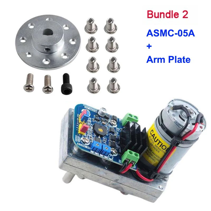 Robot Servo ASMC-05B/ASMC-05A High Power Torque 12V~24V 180kg.cm /110kg.cm Large Robotic Manipulator PCB Controller Arm Plate