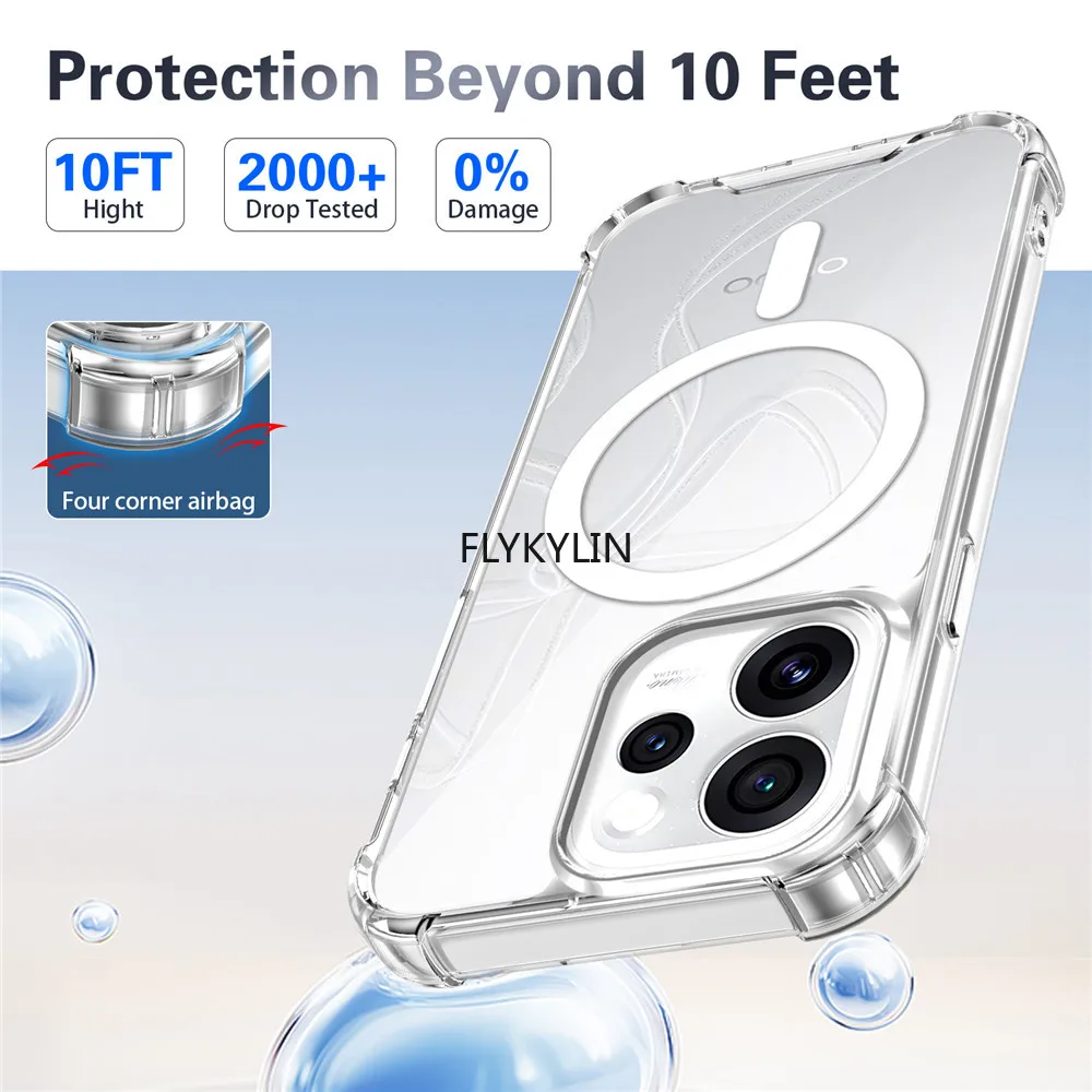 Magsafe Magnetic Anti-Fall Clear Shockproof Phone Case