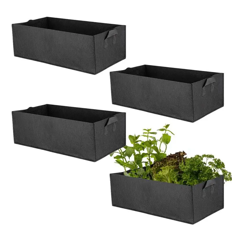 

Planter Growth Beds With Handles Seedling Pots For Fruits Vegetables Plant Bags For Balcony Courtyard Gardening Fabric Planters