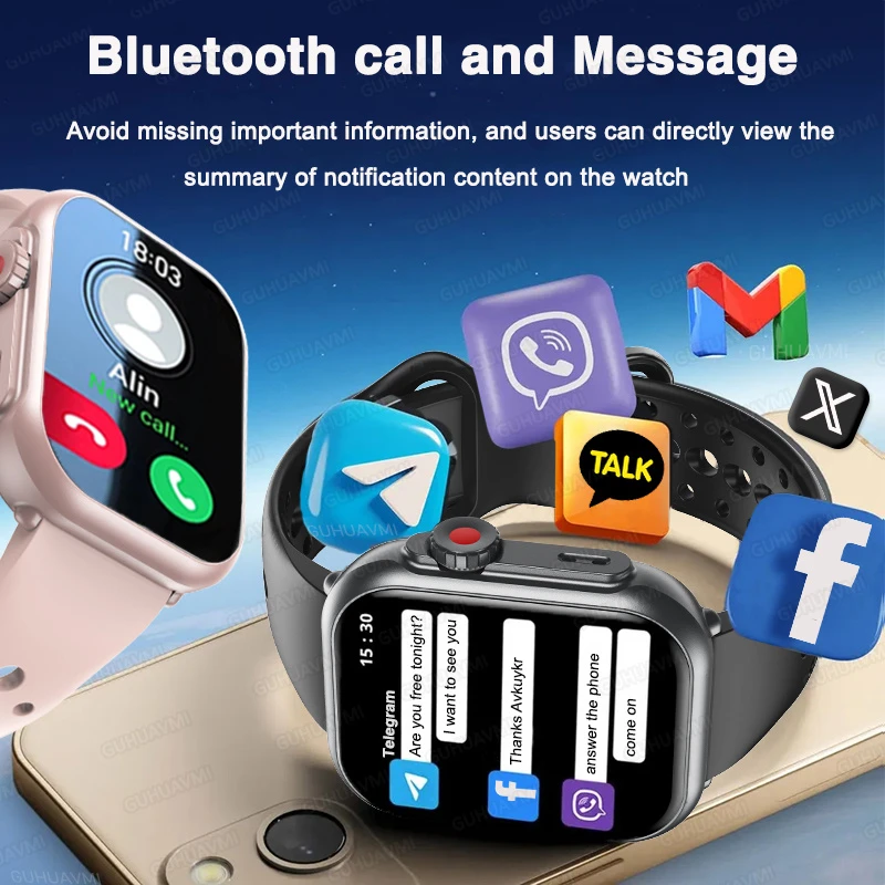 2026 Watch Ultra 2 SE Men Women 1000mAh Battery HD AMOLED Clock Bluetooth Call GPS Sport Waterproof Smart Watch For IOS Android 6