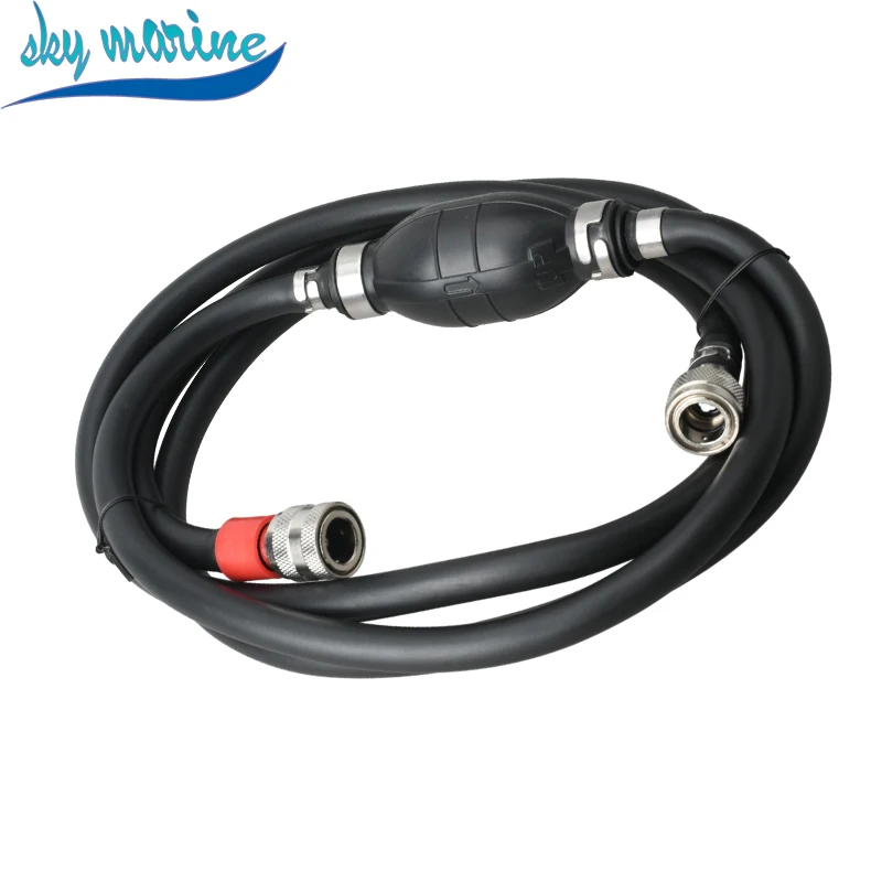 Fuel Hose Assy with Primer Bulb 7.93FT For Tohatsu Nissan Outboard M NS MD 5-90HP 3B7-70200-3 3B7-70200-4 3B7702003 outboard engine parts boat motor parts boat fuel line