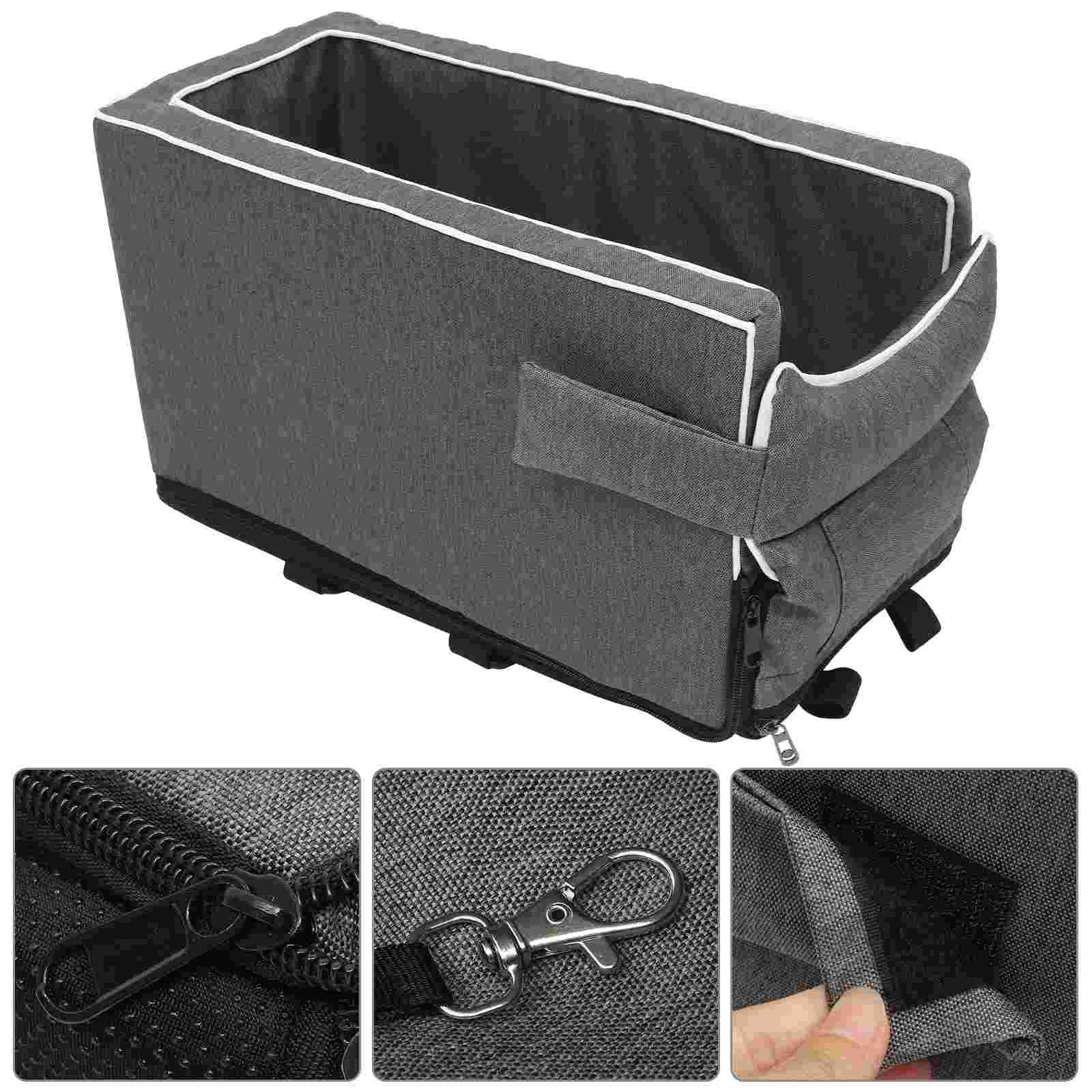 

Car Pet Bed Carseat Dog Seats for Small Dogs Center Console Booster Cart Cloth Travel Armrest Supply