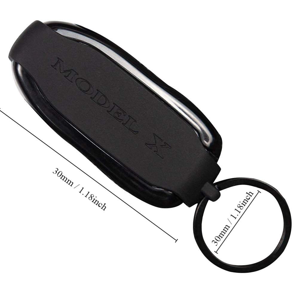 Key Case Cover Silicone Dustproof Key Fob Cover With Ring for Tesla Model 3 S X