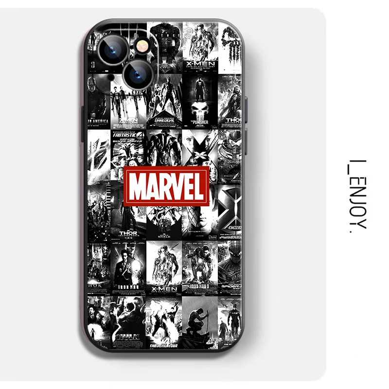 13 case Popular Marvel Phone Case For iPhone 11 12  Mini 13 Pro Max 11 Pro XS Max X XR 6 6S 7 8 Plus SE 2020 11 Pro Silicone Cover iphone 13 magnetic case