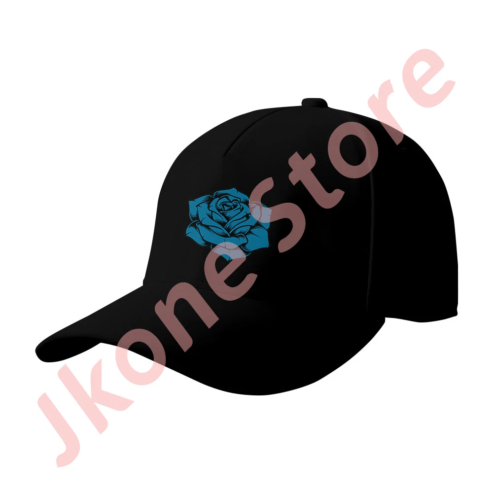 

Ado Blue Rose Hat Wish Tour Logo Merch Cosplay Unisex Fashion Casual Harajuku Baseball Caps