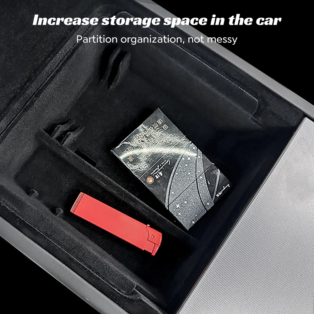 Per Tesla Model 3 Highland 2024 Console bracciolo Storage Organizer scatola di immagazzinaggio interna Organizer accessori di ricambio per interni