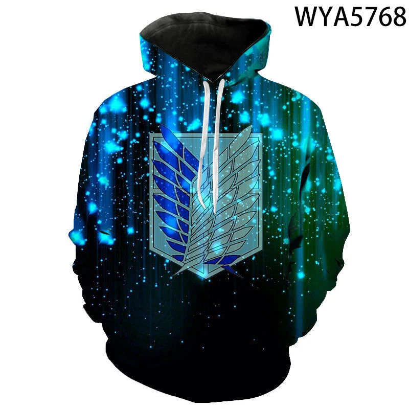 

Streetwear Attack On Titan Attaque Des Titans Men Women Children Hoodies Printed 3D Boy Girl Kids Sweatshirts Casual Jacket