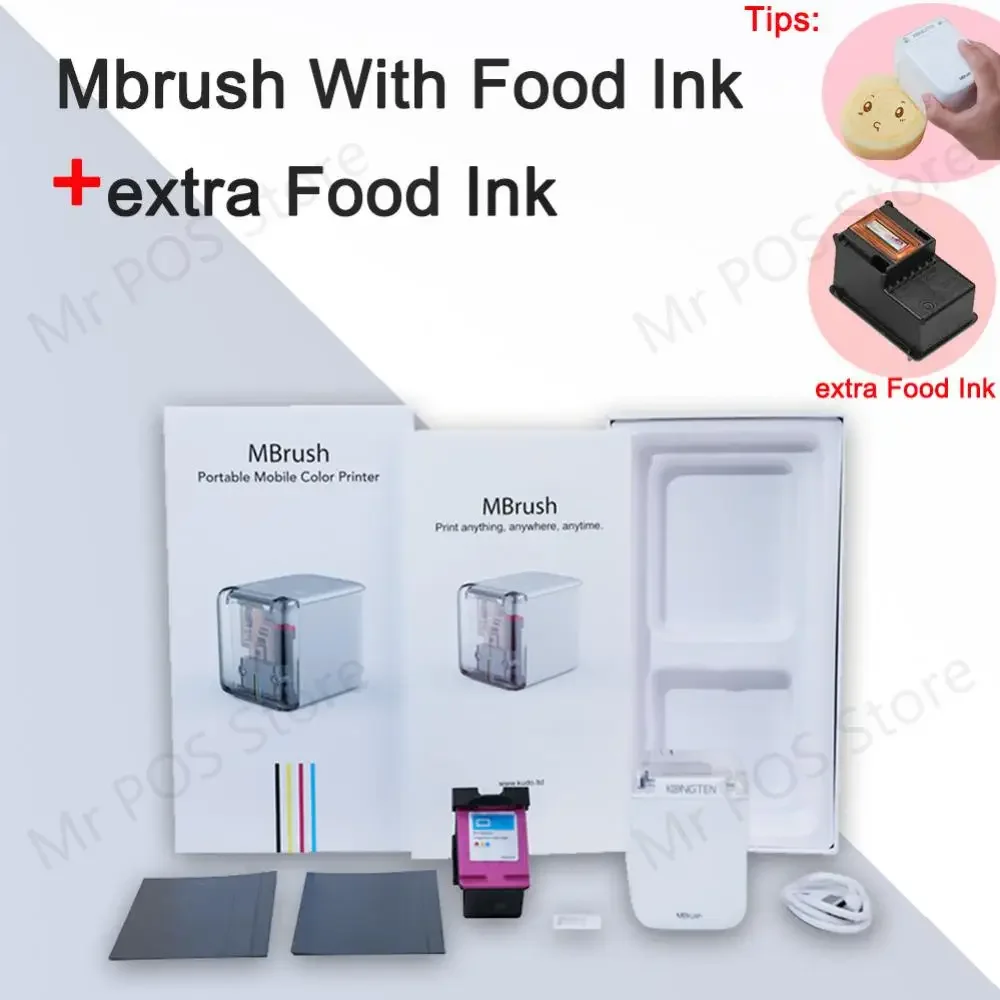 Mbrush – Mini-imprimante Portable Couleur Bt, Wi-fi, Impression À Jet  D'encre - Imprimantes - AliExpress