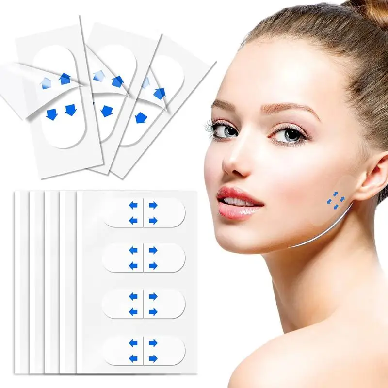 

120Pcs Invisible Thin Face Lifting Sticker Facial Anti-Aging Wrinkle Remover Firming Chin Fade Fine Lines Shape V-Shaped Face