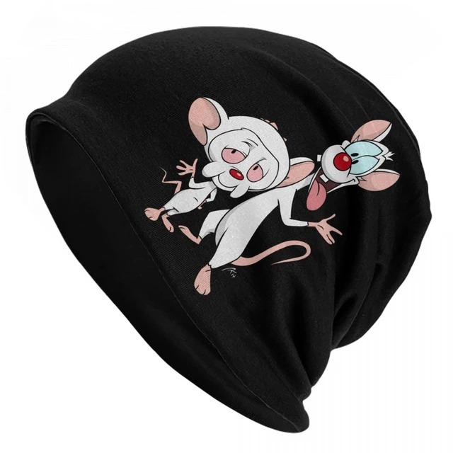 Men Pinky And The Brain Slouchy Beanie Hat Merch New Arrival Anime  Multifunction Bonnet Knitted Hat - AliExpress