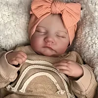Risbecko Lifelike 43cm Finished Reborn Doll, Like Real Baby Handmade Art Doll, 3D Painted Skin With Visible Veins Vinyl Limbs 2