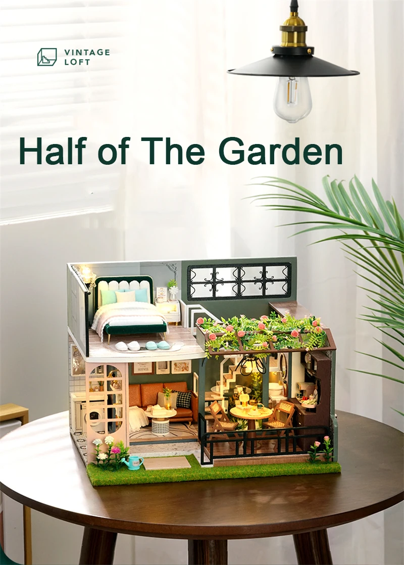 Half of the garden DIY Miniature Kit