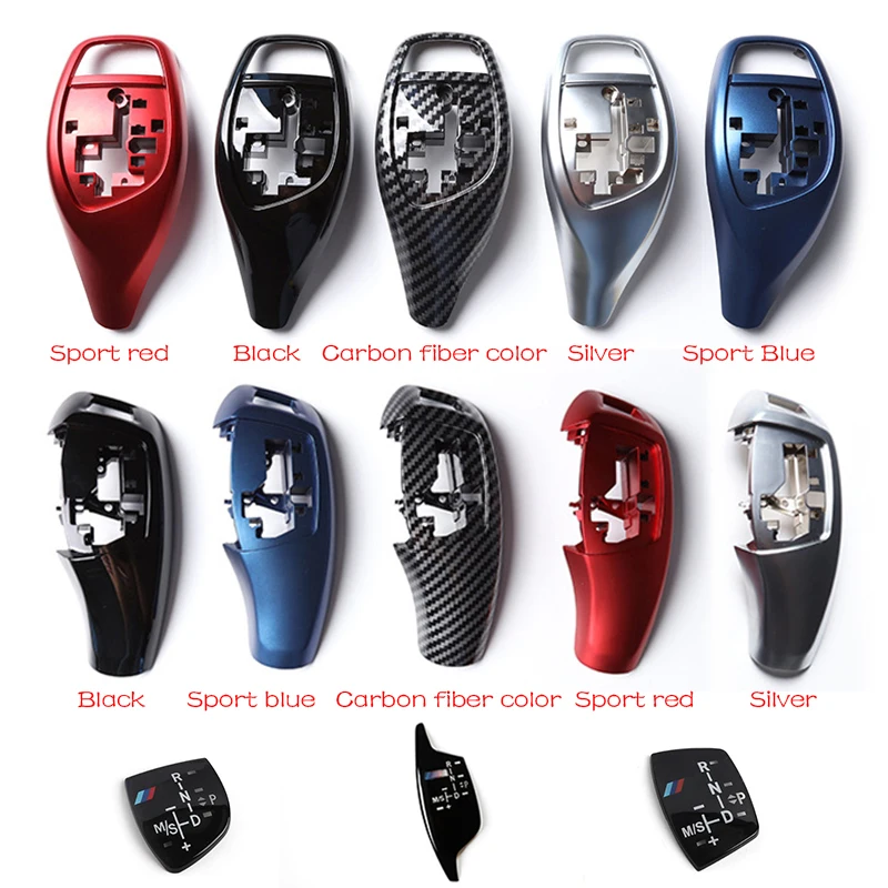 

For BMW 1 2 3 4 5 6 7 X3 X4 Center Gear Shift Knob Shift Lever Trim Cover Auto Interior Shift Knobs Cover Car Interior Supplies