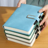 Carnet vintage en cuir A5 avec couverture souple personnalisée - parfait pour les réunions d'affaires et la vie universitaire 6