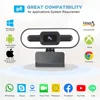 Portable Full HD 1080P 2K 4K Webcam PC Latops Auto Focus Fill Light Web Camera With Microphone for Network Live Conference 4
