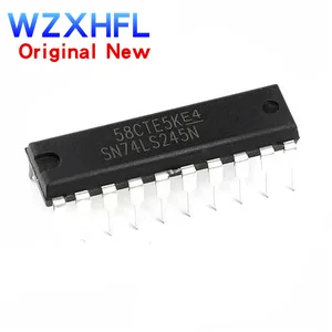 10Pcs New SN74LS245N DIP20 SN74LS245 DIP 74LS245N DIP-20 74LS245 HD74LS245P OCTAL BUS TRANSCEIVERS WITH 3-STATE OUTPUTS IC