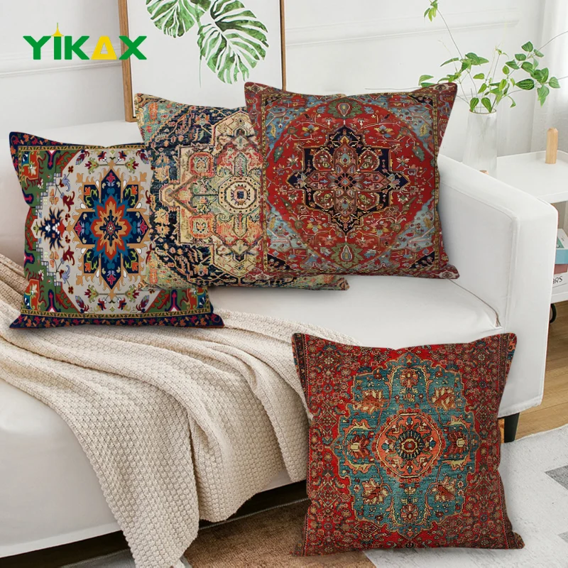 

Geometric Flower Pillow Case 2023 Cartoon Cushion Cover 60X60cm Decorative Pillows for Nordic Style Sofa Living Room Cushions
