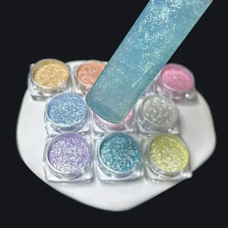 1캔/10g 풀세트 10가지 색상 반짝이 마이카 클라우드 브로케이드 파우더 머메이..