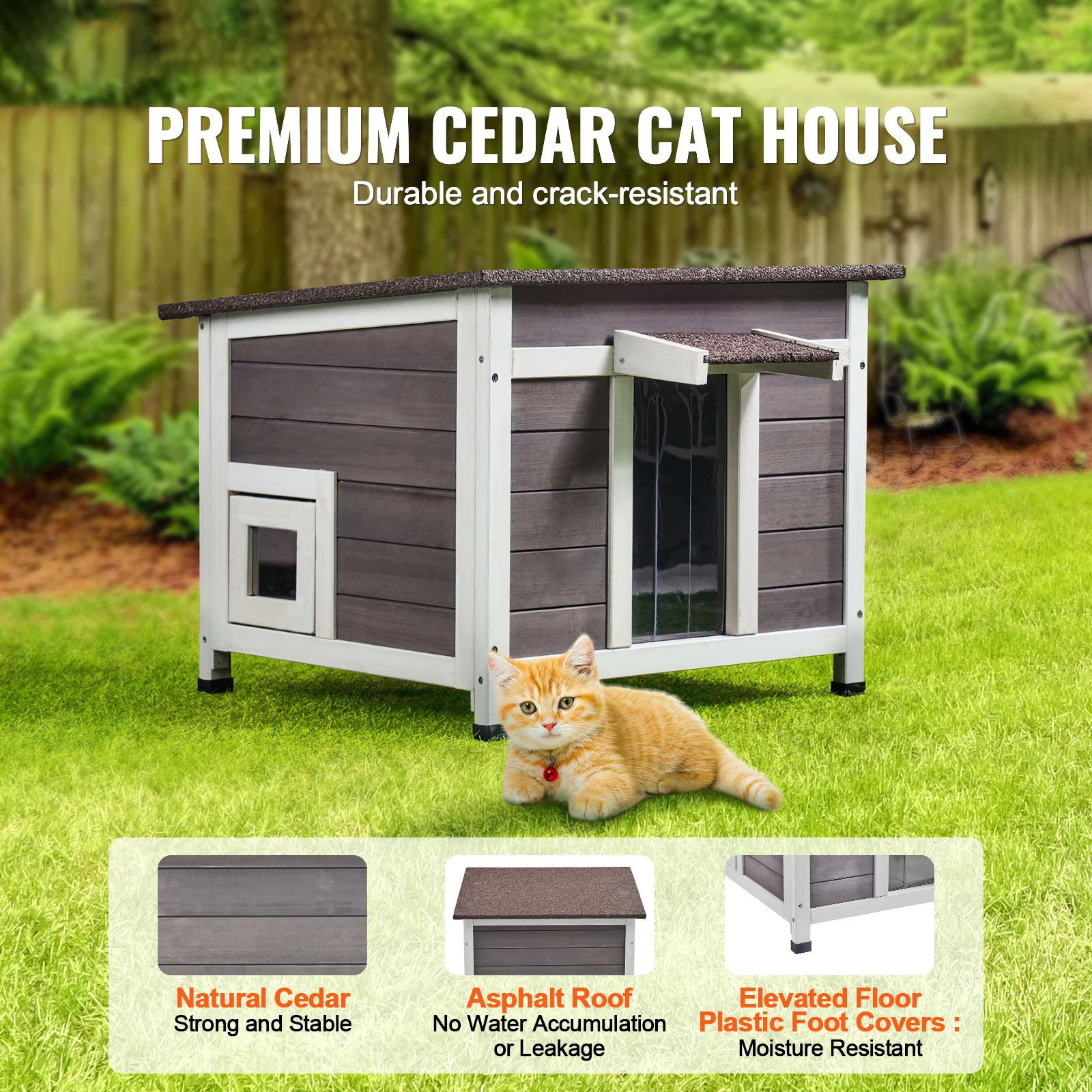Weatherproof Outdoor Cat House 2