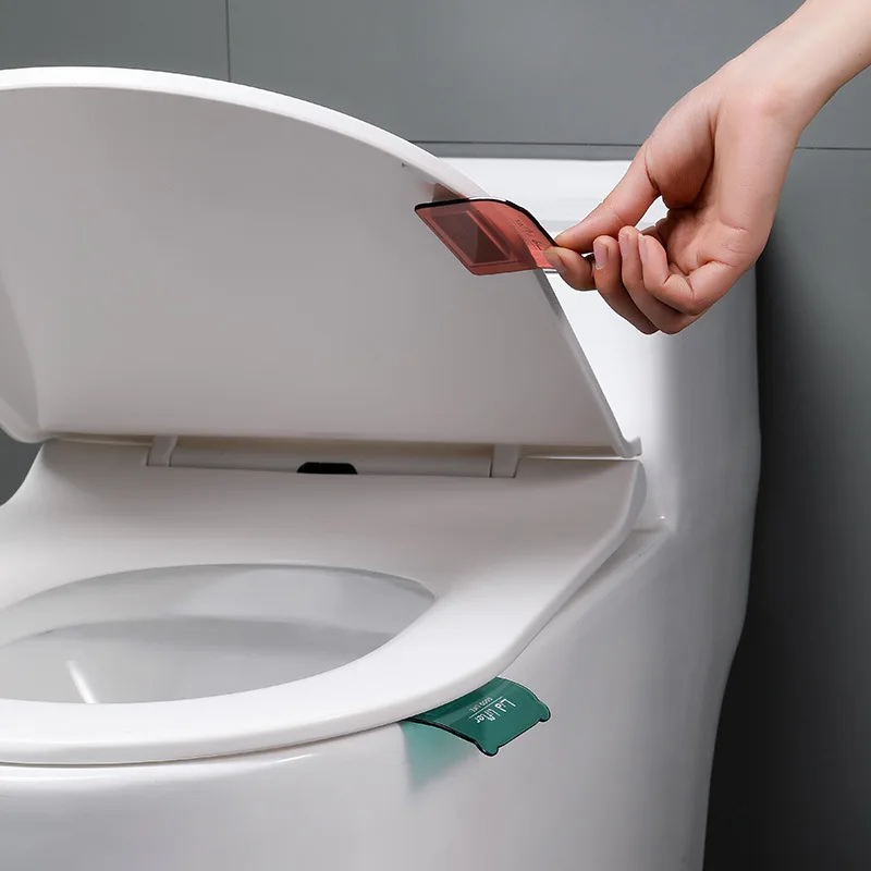 Toilet seat lifters 1 Toilet Lid Lifter Seat Lid Lifter Handle Prevent Dirty Hands Creative Toilet Seat Lifting Artifact Flap