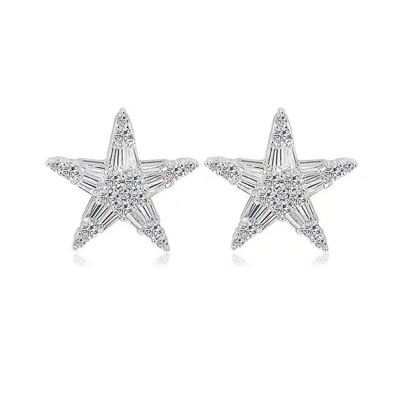 

Женские милые банкетные украшения для девочек-подростков Y2k, серьги с крошечной звездой для пирсинга, Chrimas