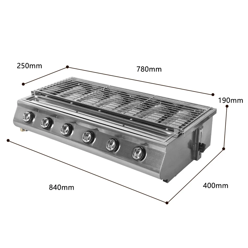 Gas Stove BBQ LPG Grill Infrared Ceramic Barbecue Grill Tools for Picnic Party Outdoors Smokeless Roast Meat Machine 4