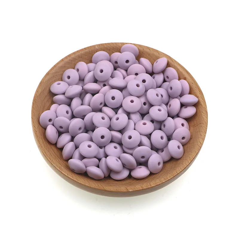 Silicone Lentil Spacer Beads for DIY Accessories (12mm, Multiple Quantities Available)