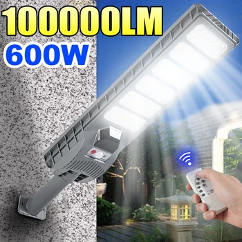 100000 LM Potente luce solare per esterni con sensore di movimento Lampade da parete per esterni IP65 Lampada da giardino per esterni impermeabile 1