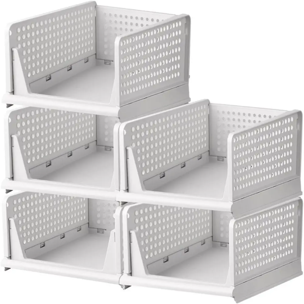 

Составная пластиковая корзина для хранения, компактный складной ящик, контейнер для хранения, удобный органайзер для шкафа