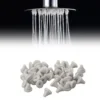 50pcs White Silicone Shower Head Nozzles Replacement Part Spray Silicone Universal Water Outlet 7.6*8*0.5 Mm 2