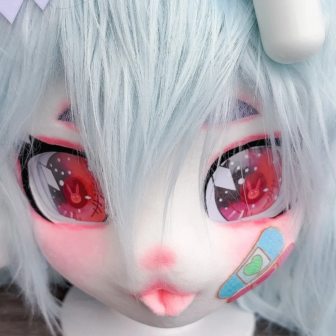 Cosplay Costumes Premade Fursuits Head Sheep Kigurumi Headsets Fluffy Menhera Yami Kawaii Loli Party