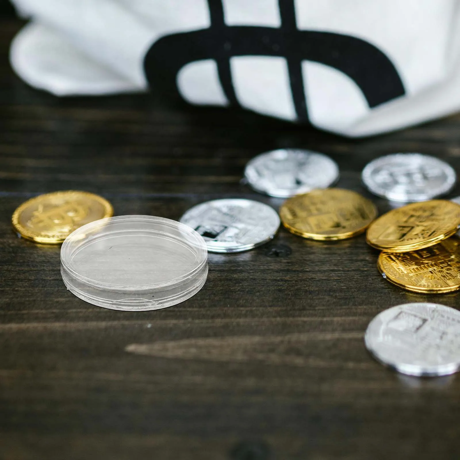 100Pcs 28Mm 프리미엄 투명 동전 보호 상자 꼭 맞는 안전한 보관 상자 상품, 비즈니스 선물, 광고 프로모션에 이상적