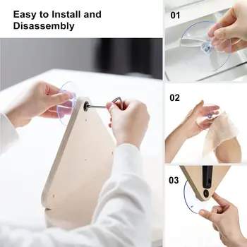 Mewoofun Cat Window Perch Hammock Wooden Window Mounted Cat Bed with Climbing Steps and Scratching Post for Indoor Cats 5