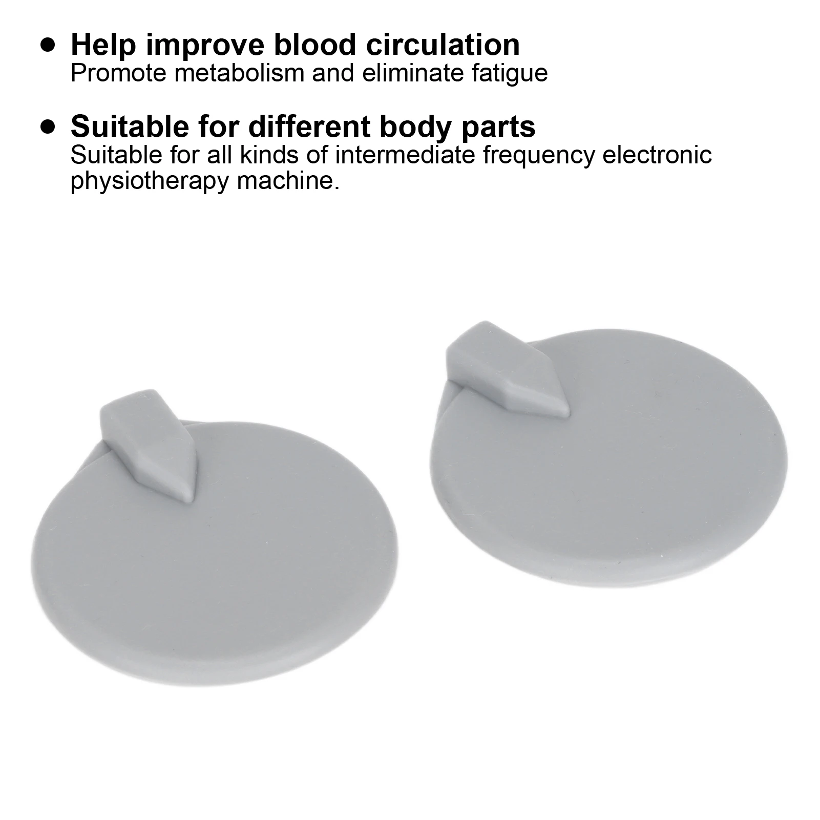 Electrode Pads 2pcs 65mm / 95mm Diameter Round Silicon For Electric Tens Slimming etc.