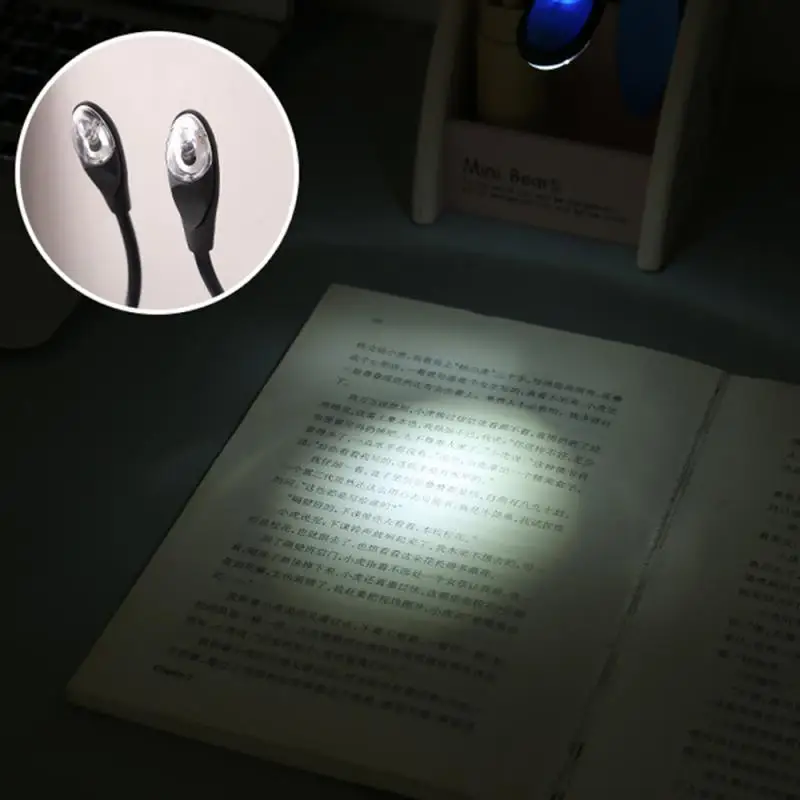 Mini LED Book Night Light Table Lamp Eye Protection Adjustable Clip-On Desk Lamp Battery Powered Flexible Study Bedroom Reading led light desk lamp night light led desk lamp book light mini night light mini led light