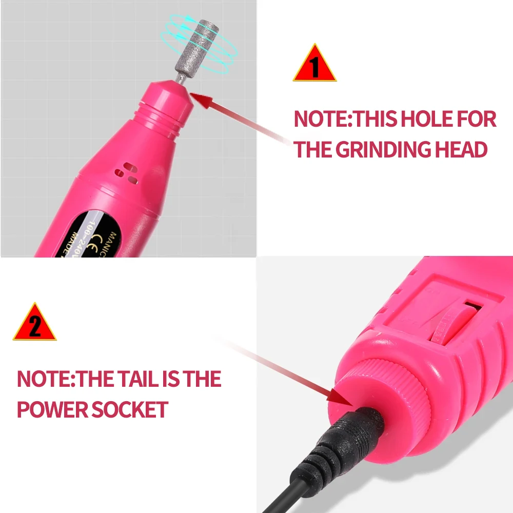 Electric Nail Drill Professional Manicure Pedicure Tools Set